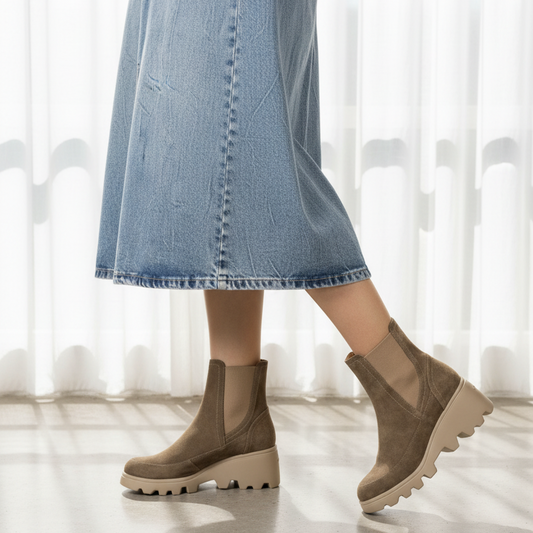 GRETCHEN - Taupe Suede