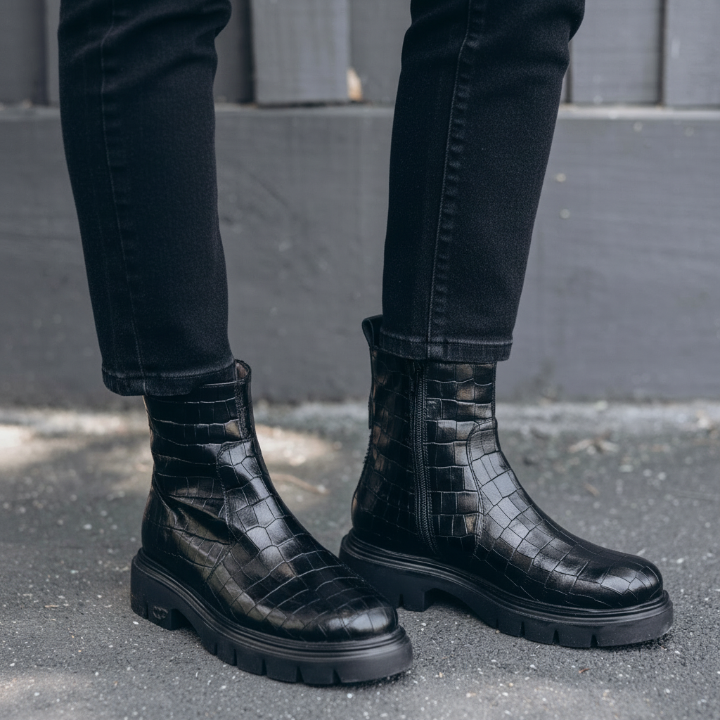 ANTONIA - Black Croc