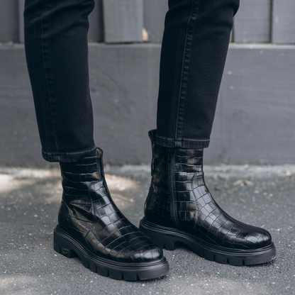 ANTONIA - Black Croc