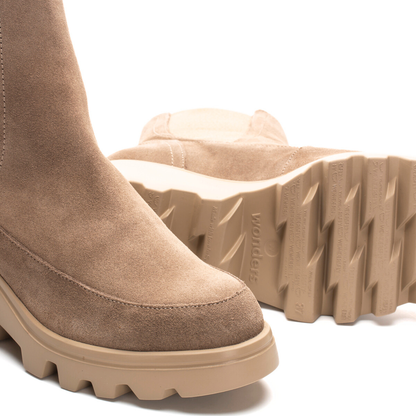 GRETCHEN - Taupe Suede