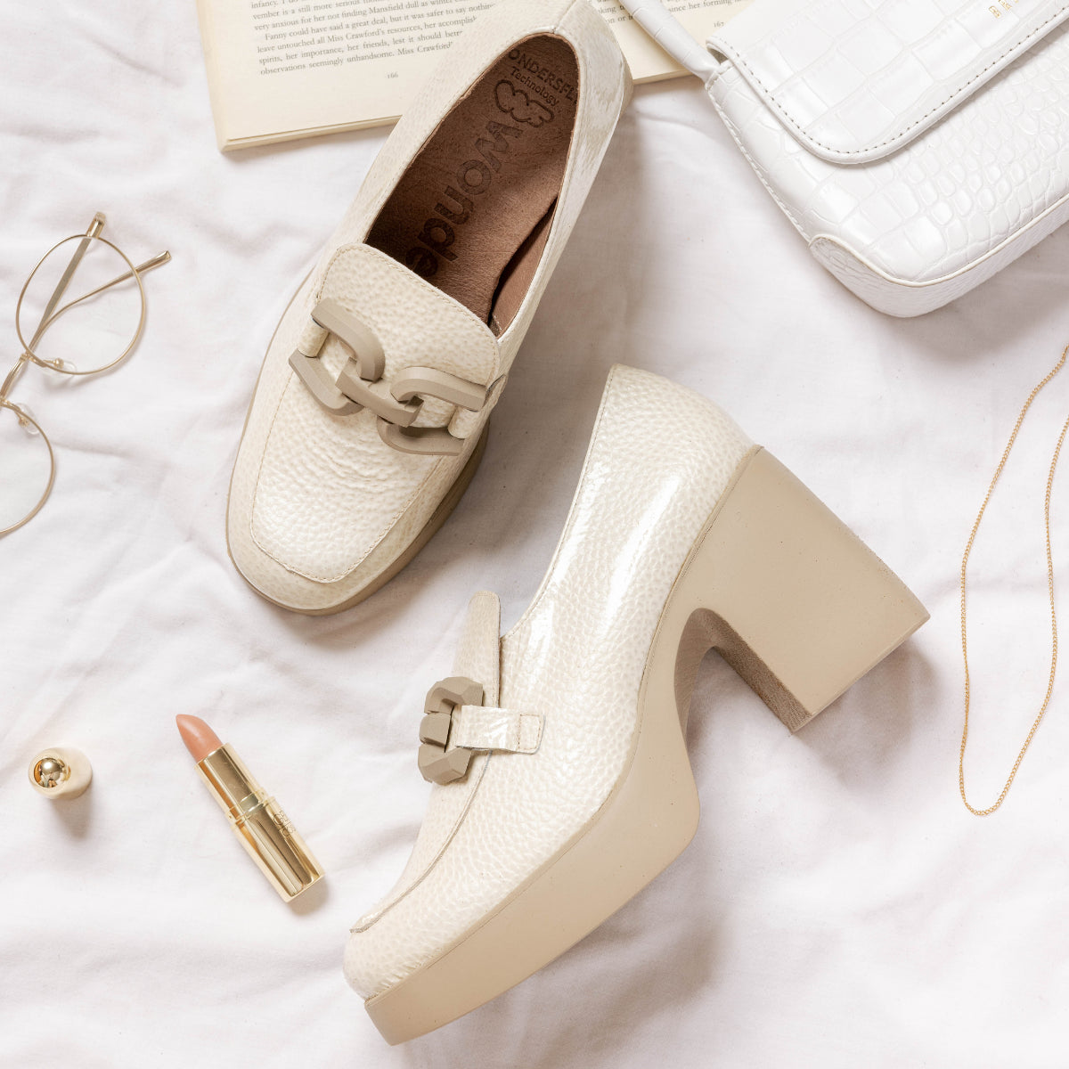 HARRIET - Cream Patent