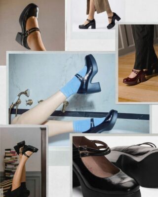 It’s all in the heel. 👡⁠
⁠
Featured: HAZEL in Black 🖤 Is she making it onto your moodboard? 📌